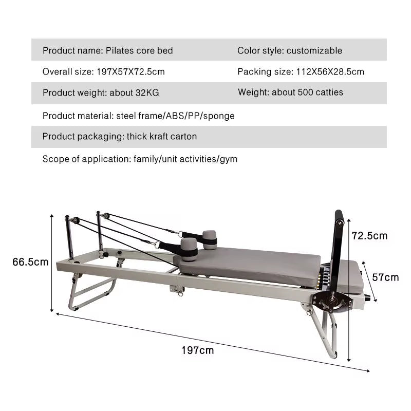 Pilates Reformer Machine Wholesale Yoga Fitness Equipment Home Gym Pilates Equipment Supplier Folding Yoga Bed