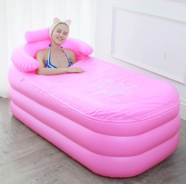 Folding Inflatable Bathtub Bath Barrel SPA Massage BathBarrel Foot Bath Barrel