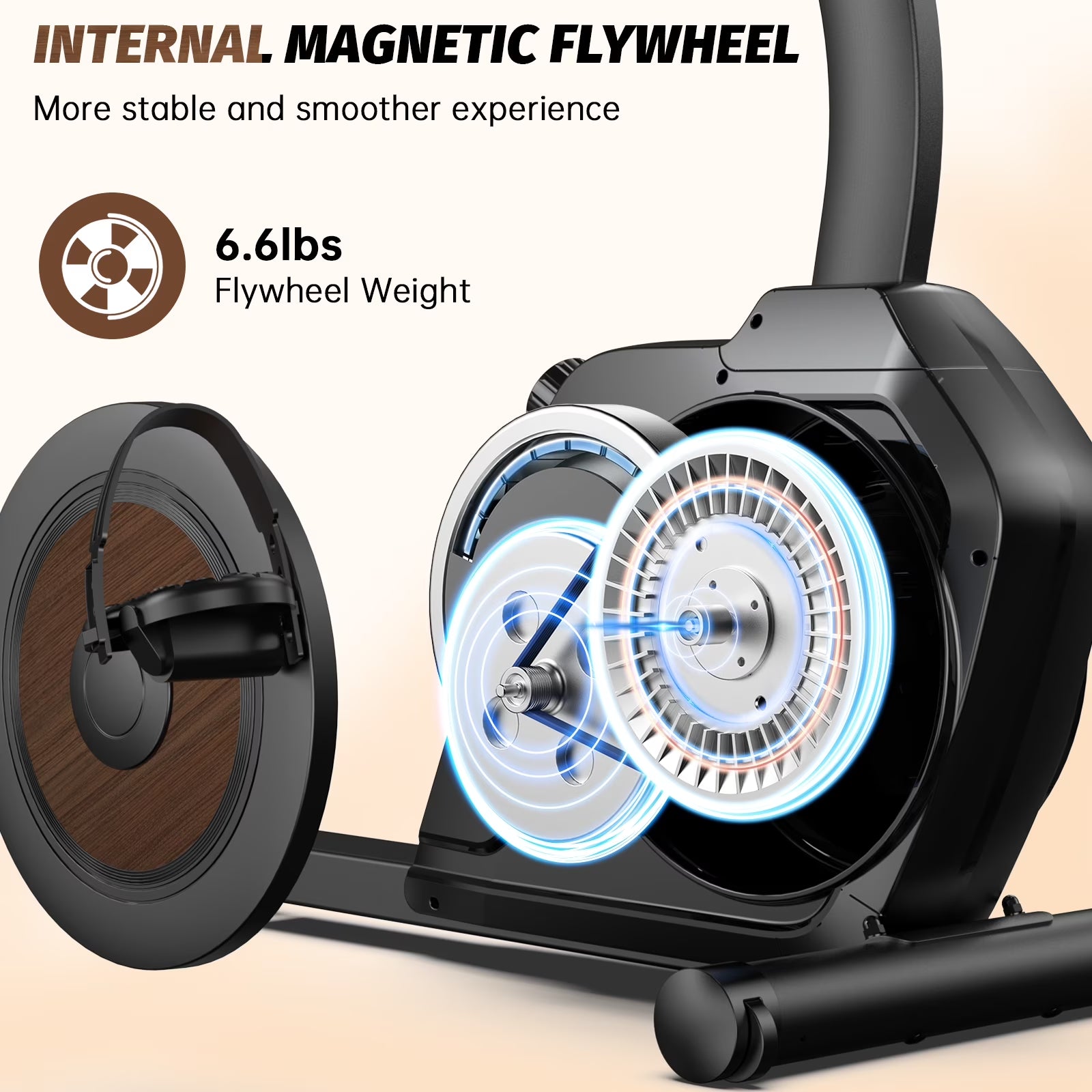 Magnetic Recumbent Exercise Bike, Stationary Bikes for Home with Arm Exerciser, with Ergonomic Backrest & Comfortable Seat, Smart APP, Pulse Sensor, 400LBS