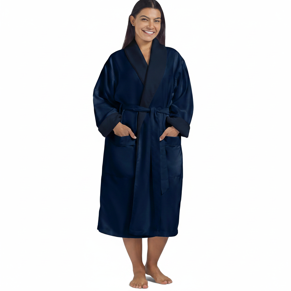 ZenPlunge Wellness Women’s Navy Small Lounge Robe