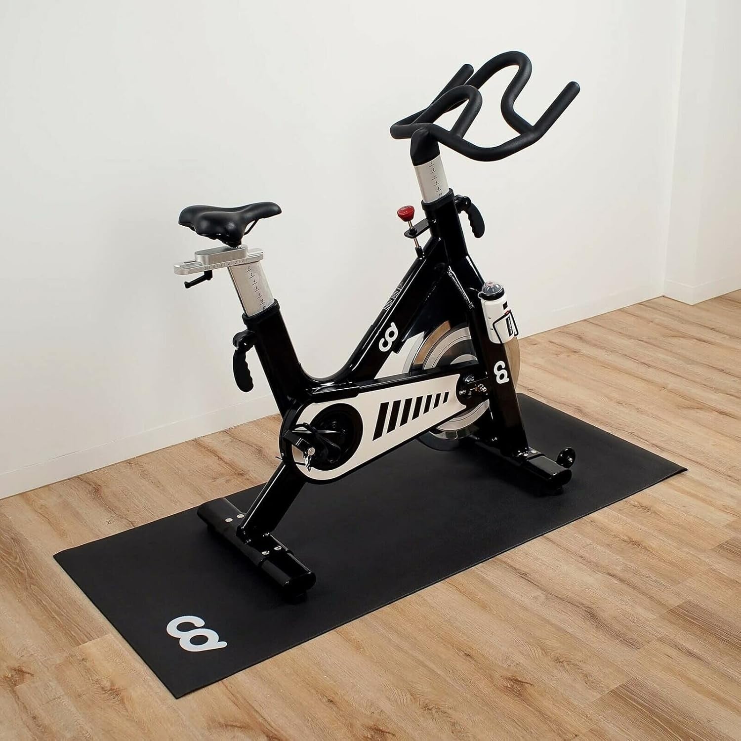 Bike Bicycle Floor Trainer Mat - 30" X 72" (High Density) - for Indoor Cycles.Stepper for Peloton Indoor Bikes - Floor Thick Mats for Exercise Equipment - Gym Flooring (76.20 Cm X 182.88 Cm)
