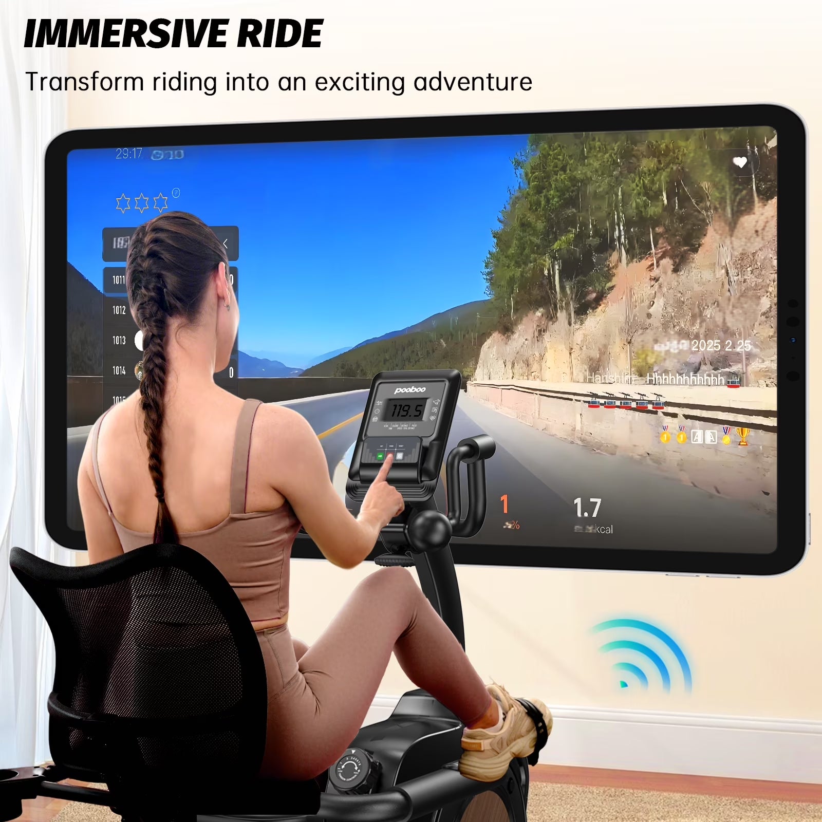 Magnetic Recumbent Exercise Bike, Stationary Bikes for Home with Arm Exerciser, with Ergonomic Backrest & Comfortable Seat, Smart APP, Pulse Sensor, 400LBS