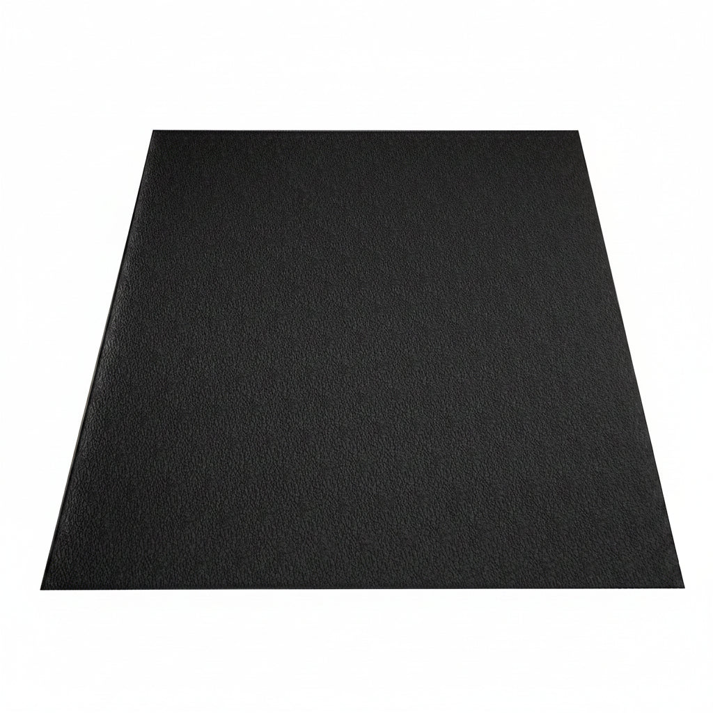 - Bike Mat - Standard Quality Dense Foam Vinyl - Fitness Equipment Mat, Black, 36" X 48"