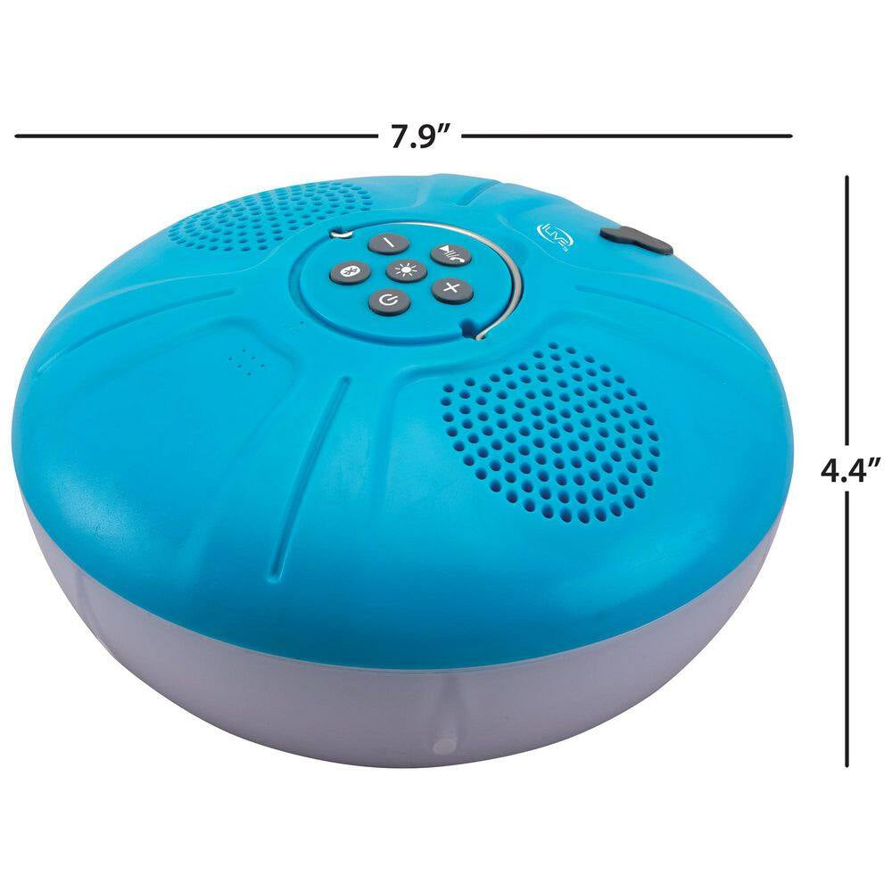 Portable IPX7 Waterproof Wireless Floating Speaker with Color Changing Light Effects