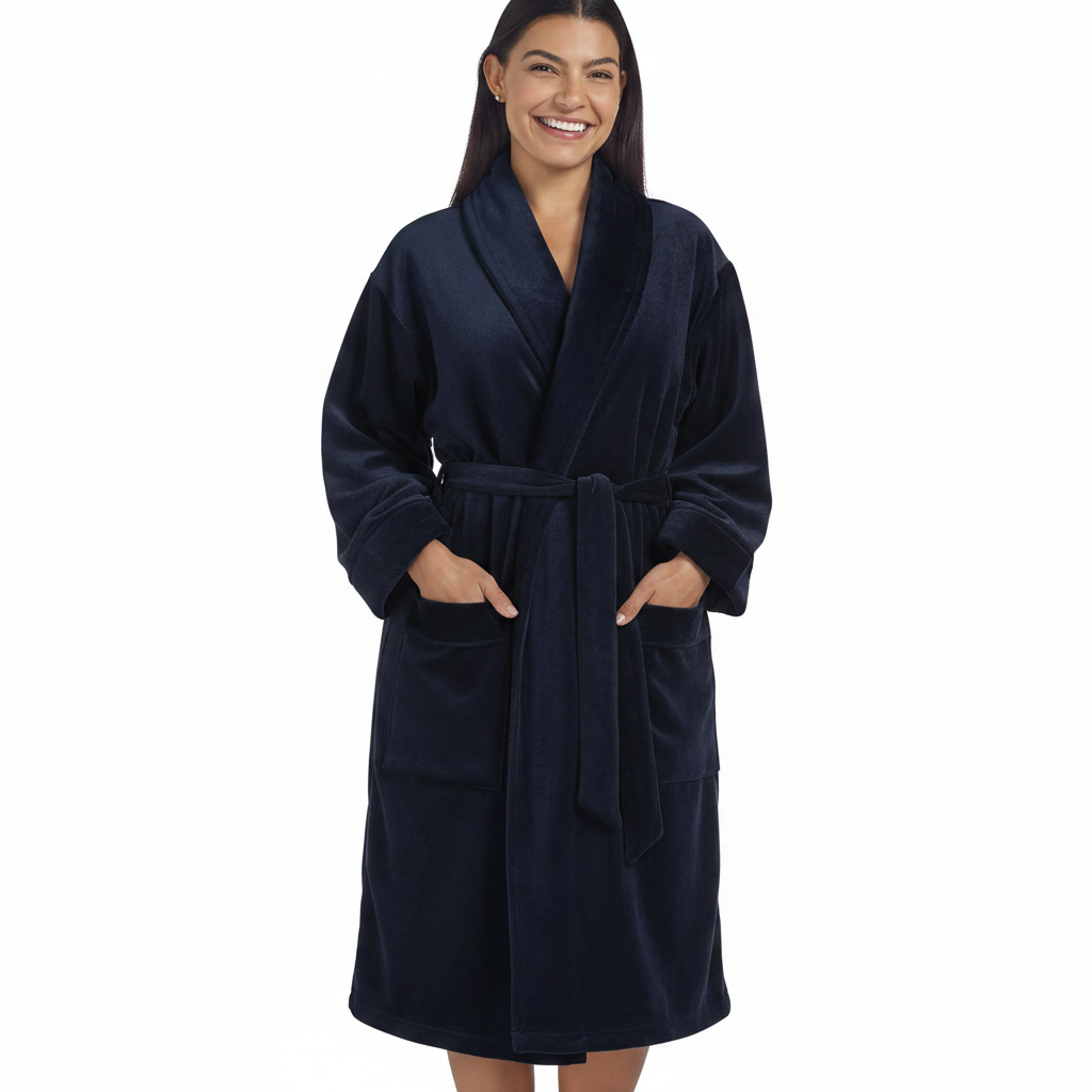 ZenPlunge Wellness Women’s Navy Large Lounge Robe