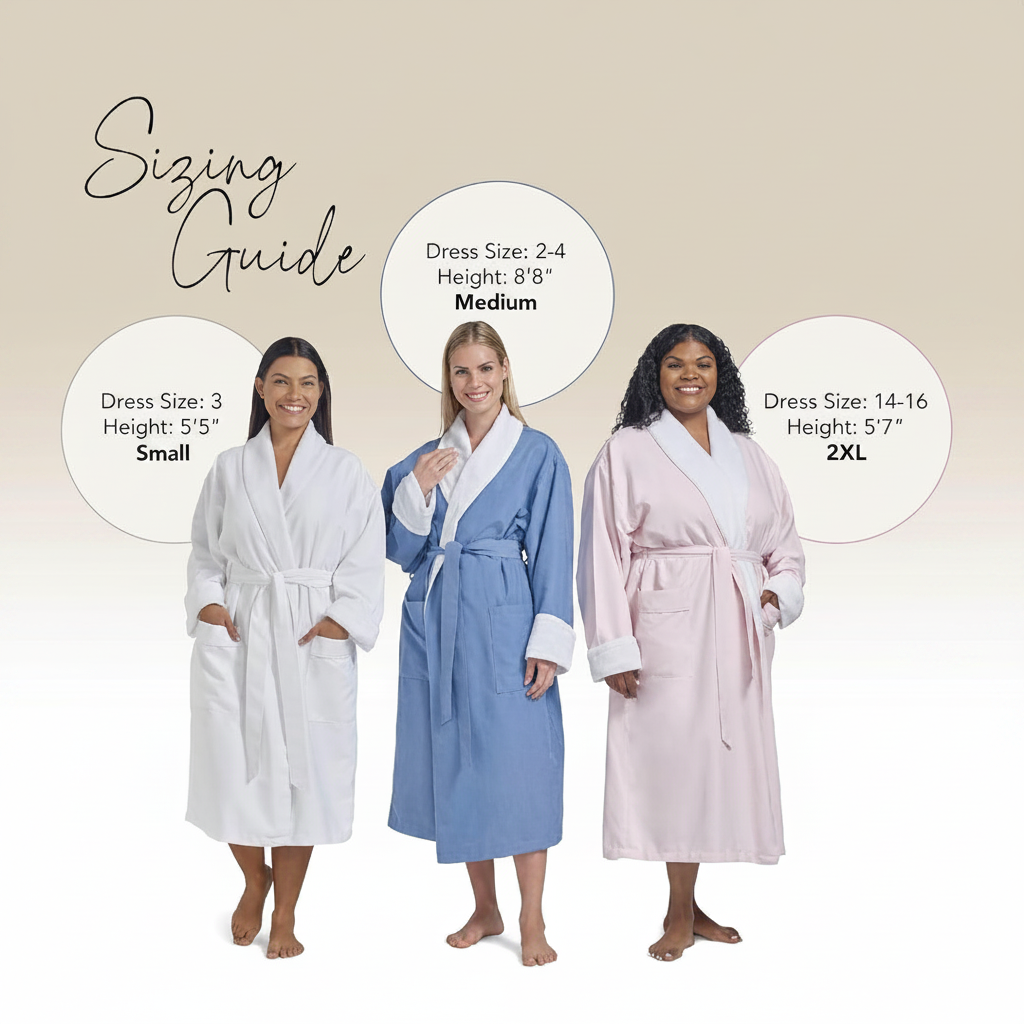 ZenPlunge Wellness Women’s Navy Large Lounge Robe
